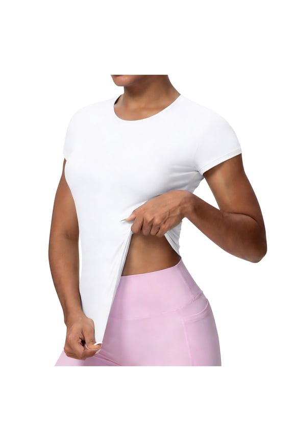 Workout Tops for Women Short Sleeve Athletic Tees Breathable Gym Running Yoga T-Shirts