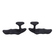 Workout Weight Lifting Grips Heavy Duty Anti Slip Rubber Gym Exercise Pads for Deadlifts Bodybuilding Powerlifting 1 Pair / 2 Pcs Black 10 inches / 25.4 cm