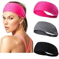 thumbnail image 1 of Vorkoi Workout Wide Headbands for Women Non Slip, Super Soft Yoga Running Exercise Head Bands, Elastic Sweat Band Hair Bands for Women's Hair, Womens Headbands Hair Wrap, 1 of 3