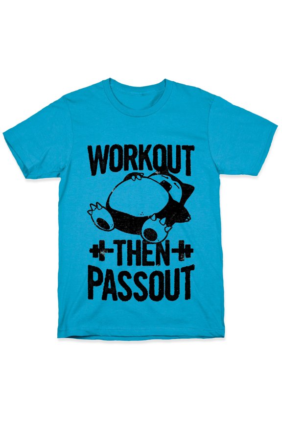 Workout then Passout Snorlax Unisex Triblend Tee Tee Shirt Sweatshirt Hoodie