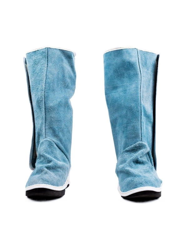 Workplace Welding Leather Long Shoes Boots Leather Welding Fire Protection Foot Welding Leather Long Shoes Boots ,Easy to Use