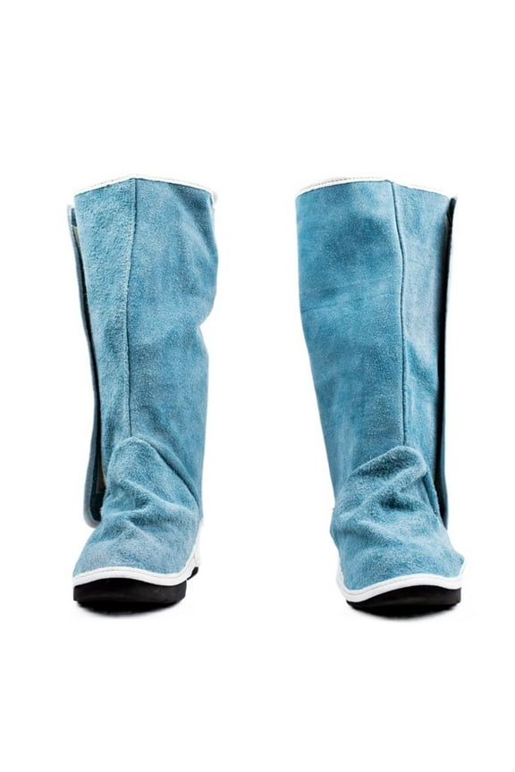 Workplace Welding Leather Long Shoes Boots Leather Welding Fire Protection Foot Welding Leather Long Shoes Boots ,Easy to Use