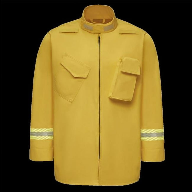 Workrite FR FW82YL-SM-0R Mens Relaxed Fit Wildland Jacket, Yellow