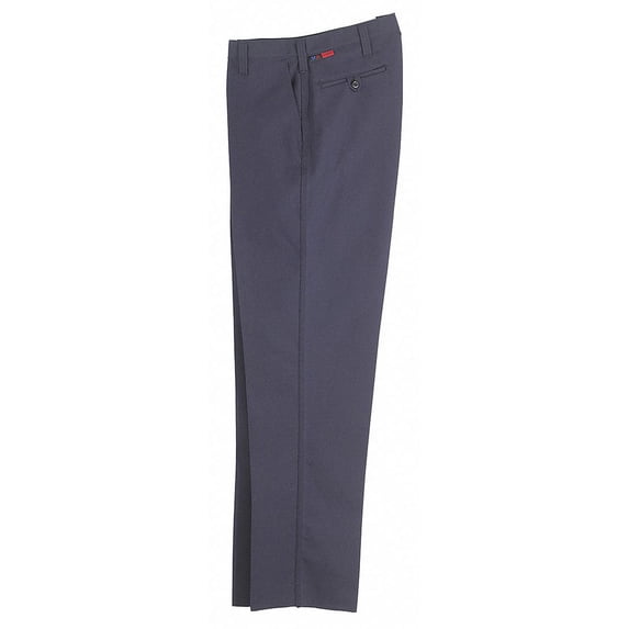 Workrite Pants,34 in.,Navy,Zipper and Button