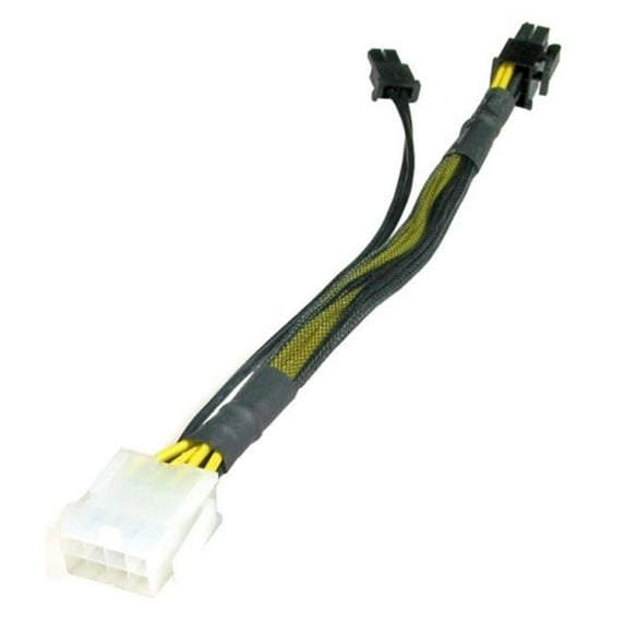 Works 22-100-29 EPS 8-Pin To PCI Express 6 Plus 2-Pin Cable Adapter- 9.5 in. Long