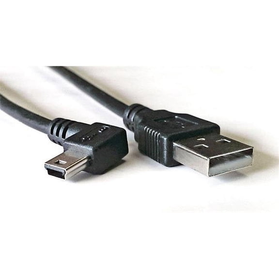 Works 22-101-02 USB Mini Left Angle Cable- 40 in. Long