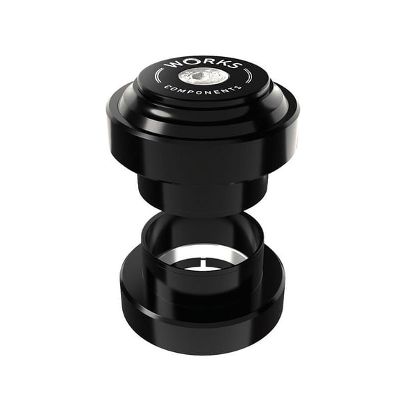 Works Components 1.0 EC34-EC34 Angleset-1 1/8'', Headset, : EC34/28.6 | EC34/30, External, Threadless, Complete, Black,