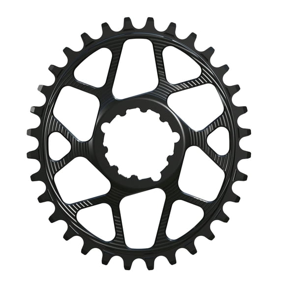 Works Components Oval Chainring, SRAM 3-Bolt, 34T, Boost 3mm, Blk