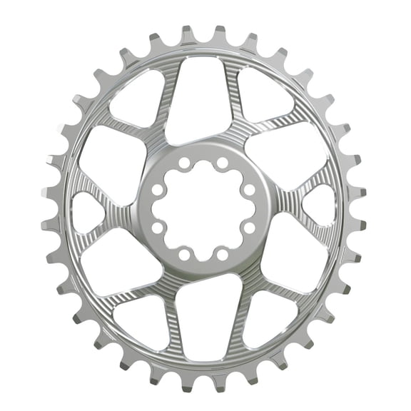 Works Components Oval Chainring, SRAM 8-Bolt, 32T, Boost 3mm, Slv