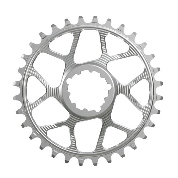 Works Components Round Chainring, SRAM 3-Bolt, 32T, Boost 3mm, Slv