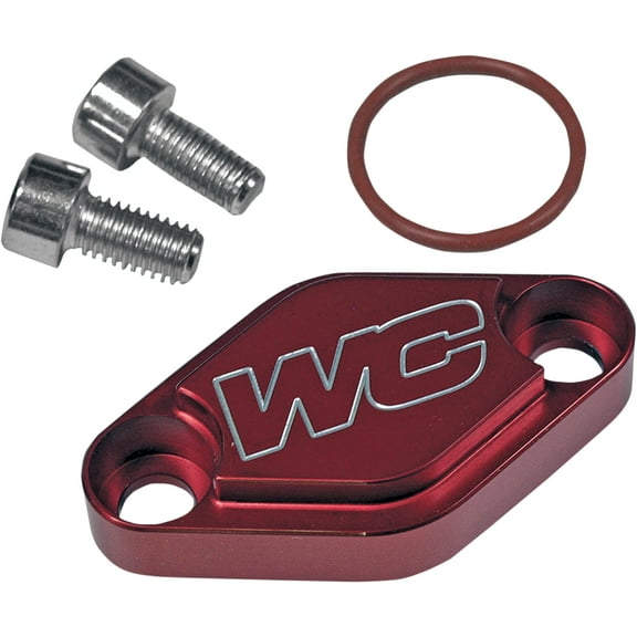 Works Connection Block Off Plate Red   31-355