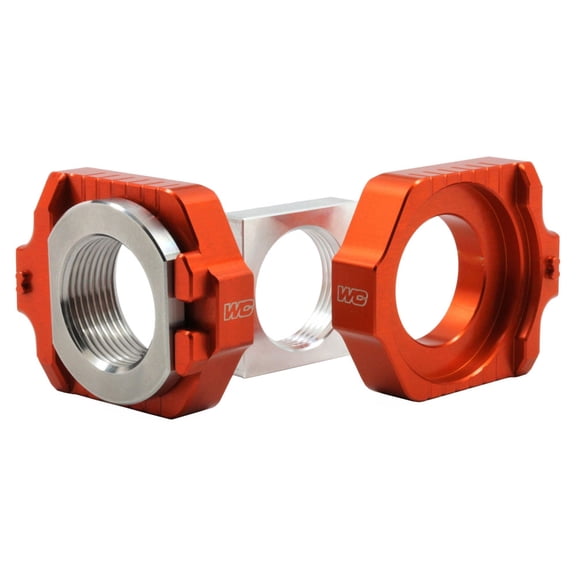 Works Connection 17-463 Elite Axle Block Kit Orange