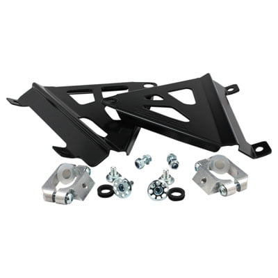 Works Connection Factory Edition Aluminum Radiator Braces Black
