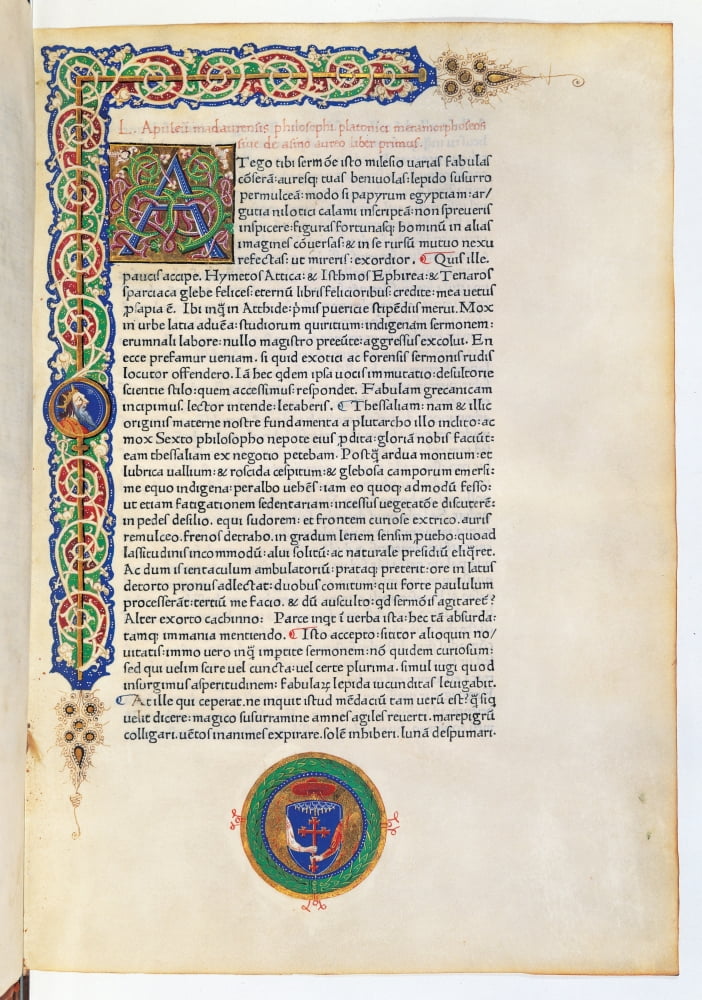 Works Of Apuleius The Sweynheym And Pannartz Edition Canvas Art - (24 x 36)
