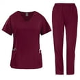 thumbnail image 1 of Works Uniforms Nursing Clothes Women Fashion Uniforms Stretch Scrubs Women Sets Scrubs Hospital Working Scrubs Set, 1 of 4