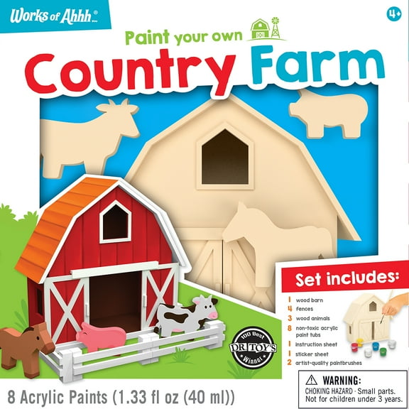 Works of Ahhh Craft Set - Country Farm Premium Wood Paint Kit