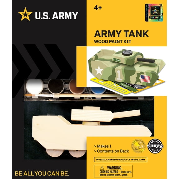 Works of Ahhh Craft Set - U.S. Army Tank Wood Paint Kit