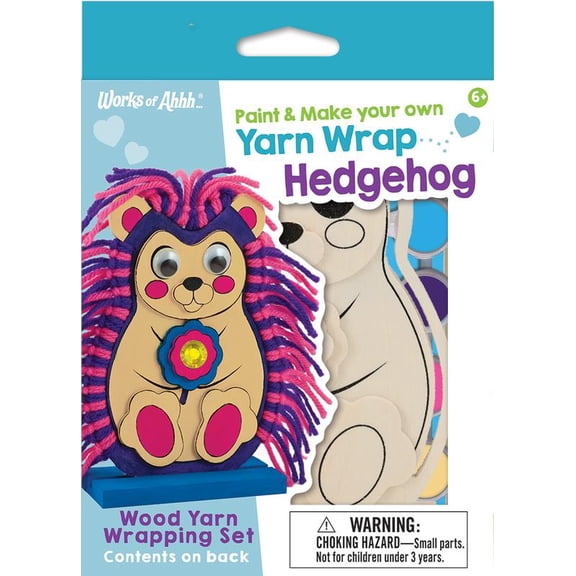 Works of Ahhh Craft Sets - Hedgehog Wood Yarn Wrapping Set