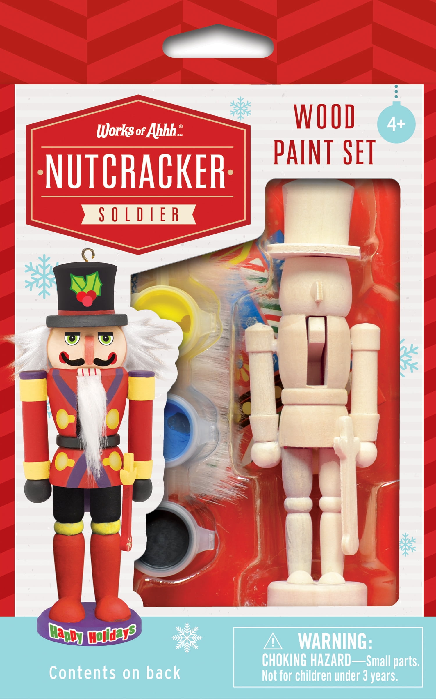 Nutcracker Soldier Holiday Wood Paint Kit with Acrylics