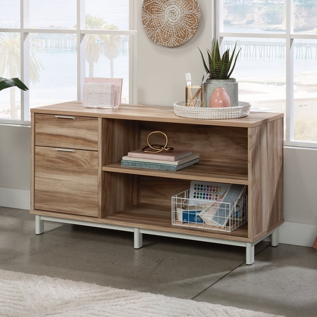 Worksense Worksense by Sauder Bergen Circle Modern Office File Credenza, Kiln ...