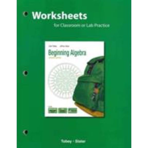 Pre-Owned Worksheets for Classroom or Lab Practice for Beginning Algebra (Edition 7) (Paperback)
