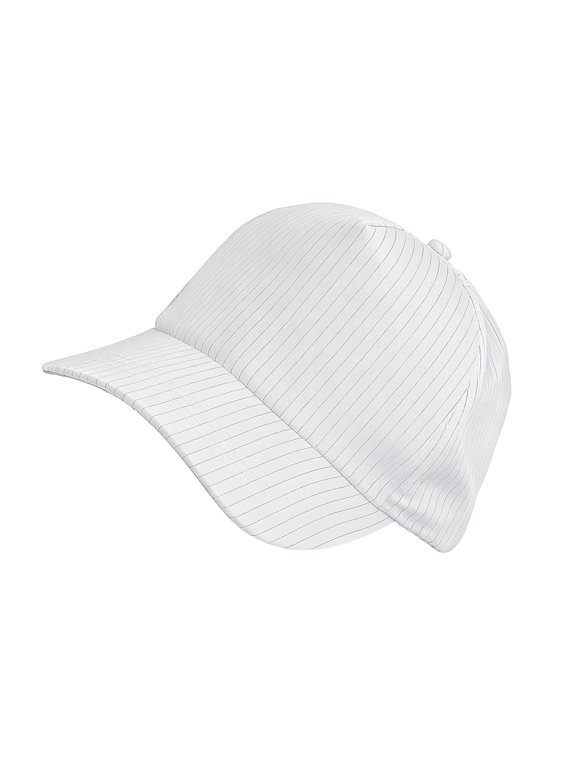 Workshop Anti-Static Cap Breathable Baseball Hat with Conductive Fiber Weave and Half Mesh Back for Routine Wear
