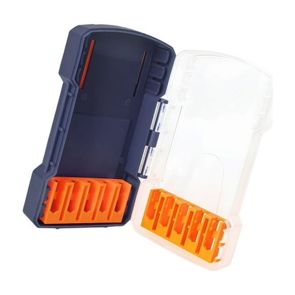 Workshop Drill Bit Storage Holder Removable Compartments Nonskid Base Ergonomic Design For Power Tool Accessories