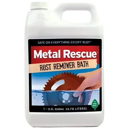 Workshop Hero Metal Rescue Rust Remover - Liquid All Purpose Cleaner - 1 Gallon — Household & Commercial Use, Effective Formula