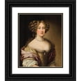 thumbnail image 1 of Workshop of Ferdinand Voet 20x24 Black Ornate Framed Double Matted Museum Art Print Titled: Portraits of Cristina Dudley Paleotti, 1 of 5