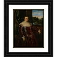 thumbnail image 1 of Workshop of Jacopo Tintoretto 12x14 Black Ornate Wood Framed Double Matted Museum Art Print Titled: Portrait of Dogaressa Morosina Morosini (1570-80), 1 of 5
