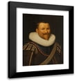 thumbnail image 1 of Workshop of Jan Daemen Cool 19x24 Black Modern Framed Museum Art Print Titled - Portrait of Pieter Pietersz Hein (1577-1629) (1629), 1 of 5
