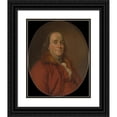 thumbnail image 1 of Workshop of Joseph Siffred Duplessis 20x24 Black Ornate Framed Double Matted Museum Art Print Titled: Benjamin Franklin (1706-1790), 1 of 5