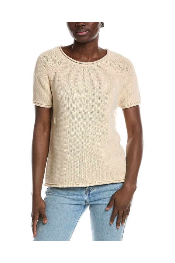 womens Sweater T-Shirt, xs, Beige