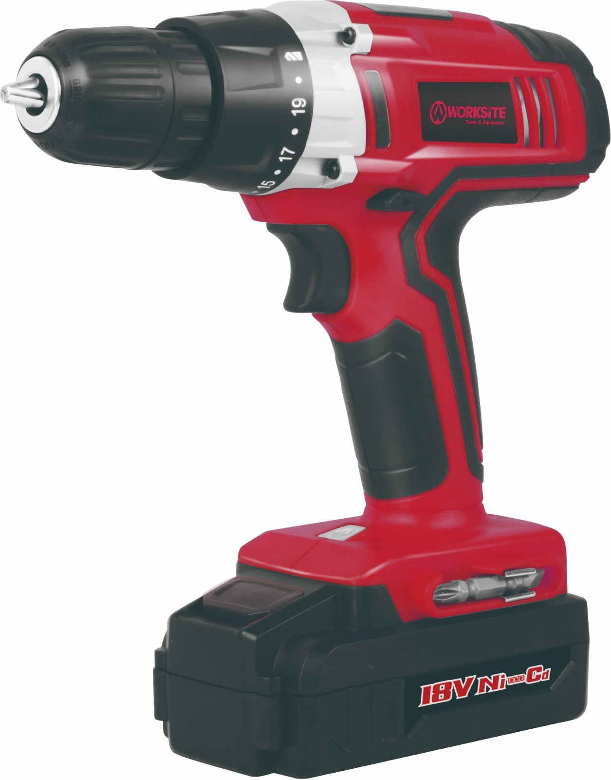 Worksite 18V Cordless Impact Drill Driver Ni-Cr Battery