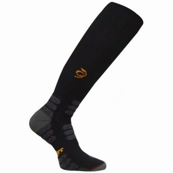 Worksox TWS 1000 Patented Graduated Compression Extra Cushion OTC Socks- Black - Large