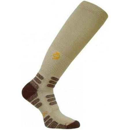 Worksox TWS 1000 Patented Graduated Compression Extra Cushion OTC Socks, Khaki - Extra Large