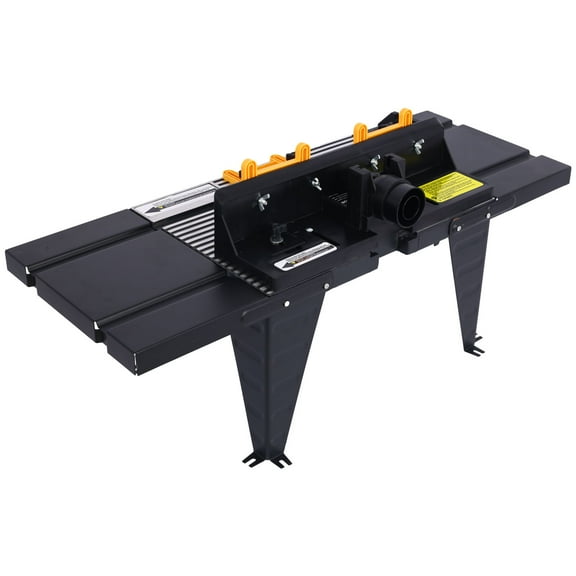 Workspace Black 34"x13.5"x16" Electric Benchtop Router Table Wood Working Craftsman Tool Aluminium
