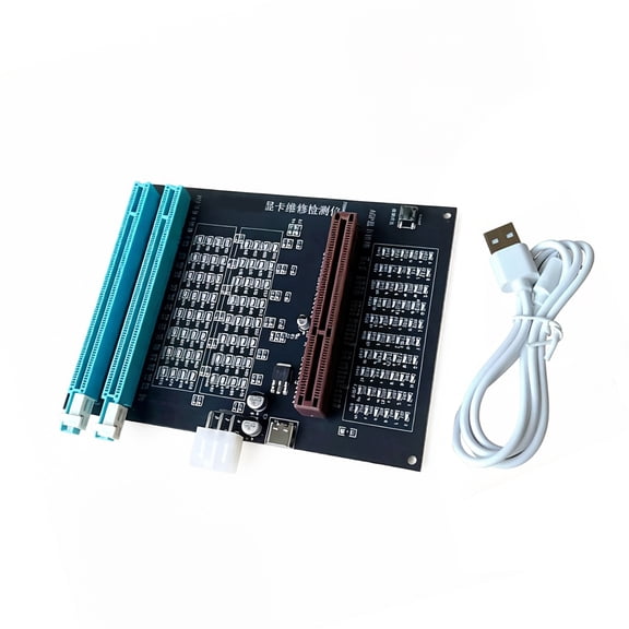 Workstation Troubleshooting Board for Video Output Fault Checks, AGP PCIe GPU Diagnostic Tool, Response Based Review, Computer Repair Support