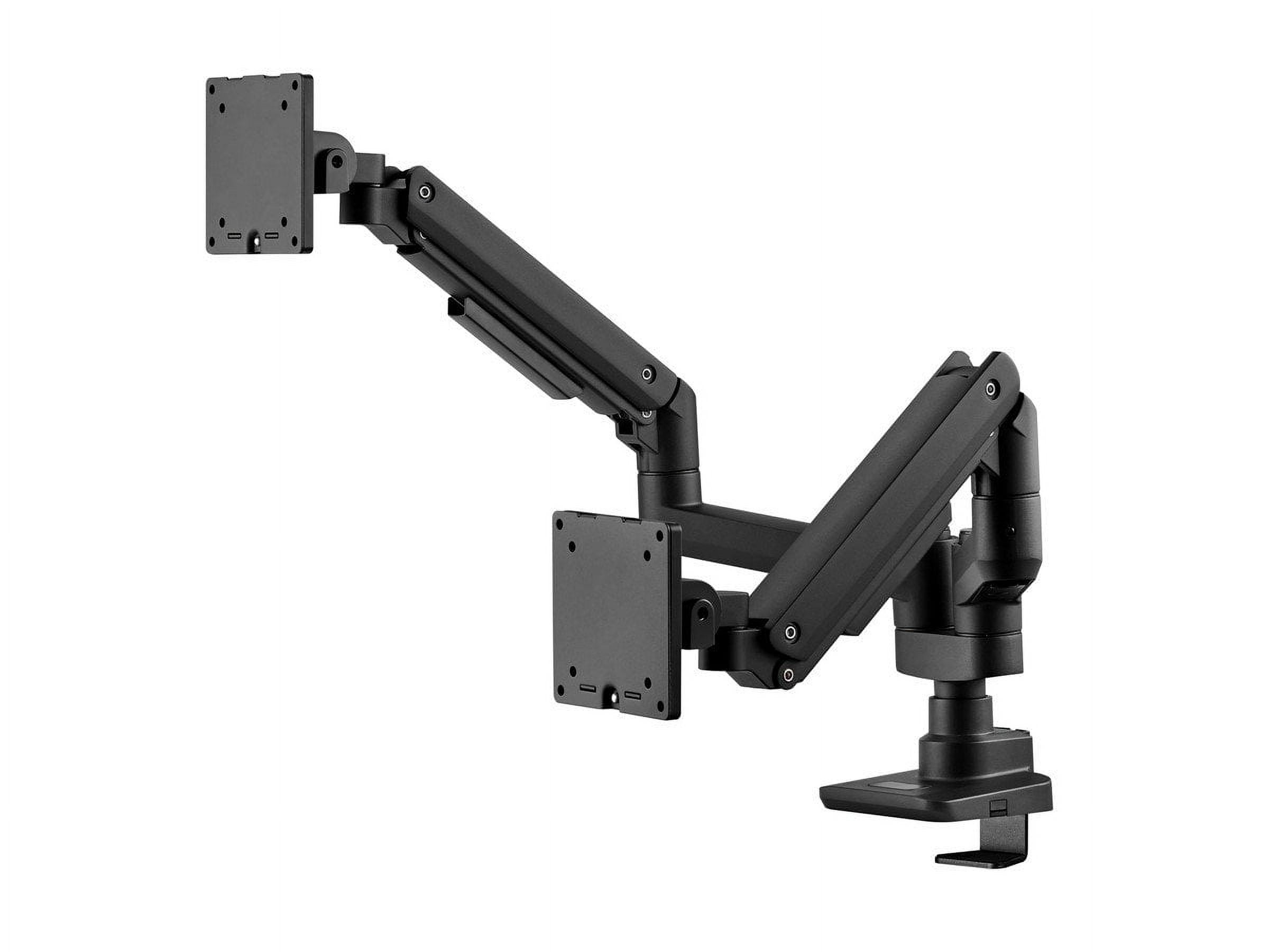 Workstream by Monoprice Heavy Duty Dual Monitor Gas Spring Desk Mount - Up to 35in/44 lbs Ultrawide Screens, Detachable