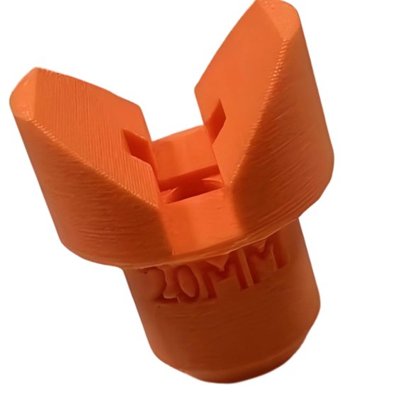 Worktable Support Peg with V-Shaped Cradle, Molded Clamp Pin, Single Accessory for Workpiece Placement Tasks and Layout