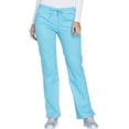 thumbnail image 1 of Workwear Core Stretch Women Medical Scrubs Pant Mid Rise Straight Leg Drawstring Plus Size WW130, 5XL, Turquoise, 1 of 5