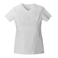 thumbnail image 1 of Workwear Core Stretch Women Medical Scrubs Top V-Neck 24703, M, White, 1 of 4