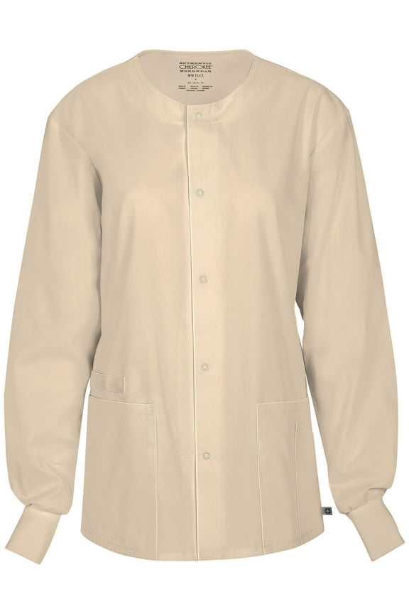 Workwear Flex Men & Women's Scrubs Jacket Snap Front Warm Up 34350A