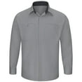 thumbnail image 1 of Workwear Outfitters Men's Long Sleeve Perform Plus Shop Shirt w/ Oilblok Tech Grey/Charcoal, 5XL, 1 of 5