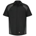thumbnail image 1 of Workwear Outfitters Men's Short Sleeve Diaomond Plate Shirt Black, 4XL, 1 of 2