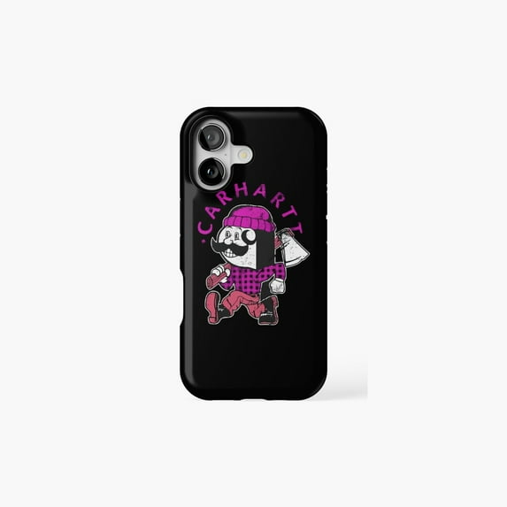 Workwear Style Minimal Logo Inspired Art Universal Phone Case for iPhone 11–17 Pro Max