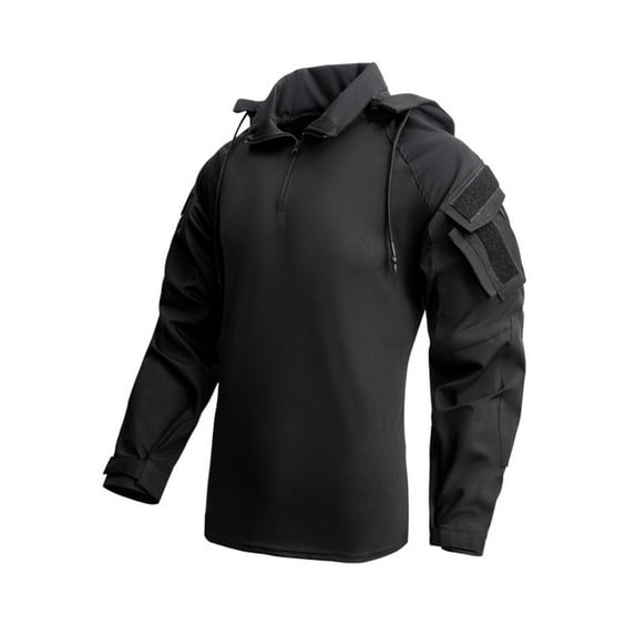 Workwear Tactical Training Sets for Mens Windproof Rainproof Function Suits with Mutil Pockets Pure Classic Long Sleeved Zipper Stand Up Collar Multifunctional Set Workout Running Gym Outfits