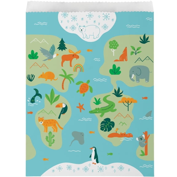 World Adventure Favor Bags 8 Per Pack