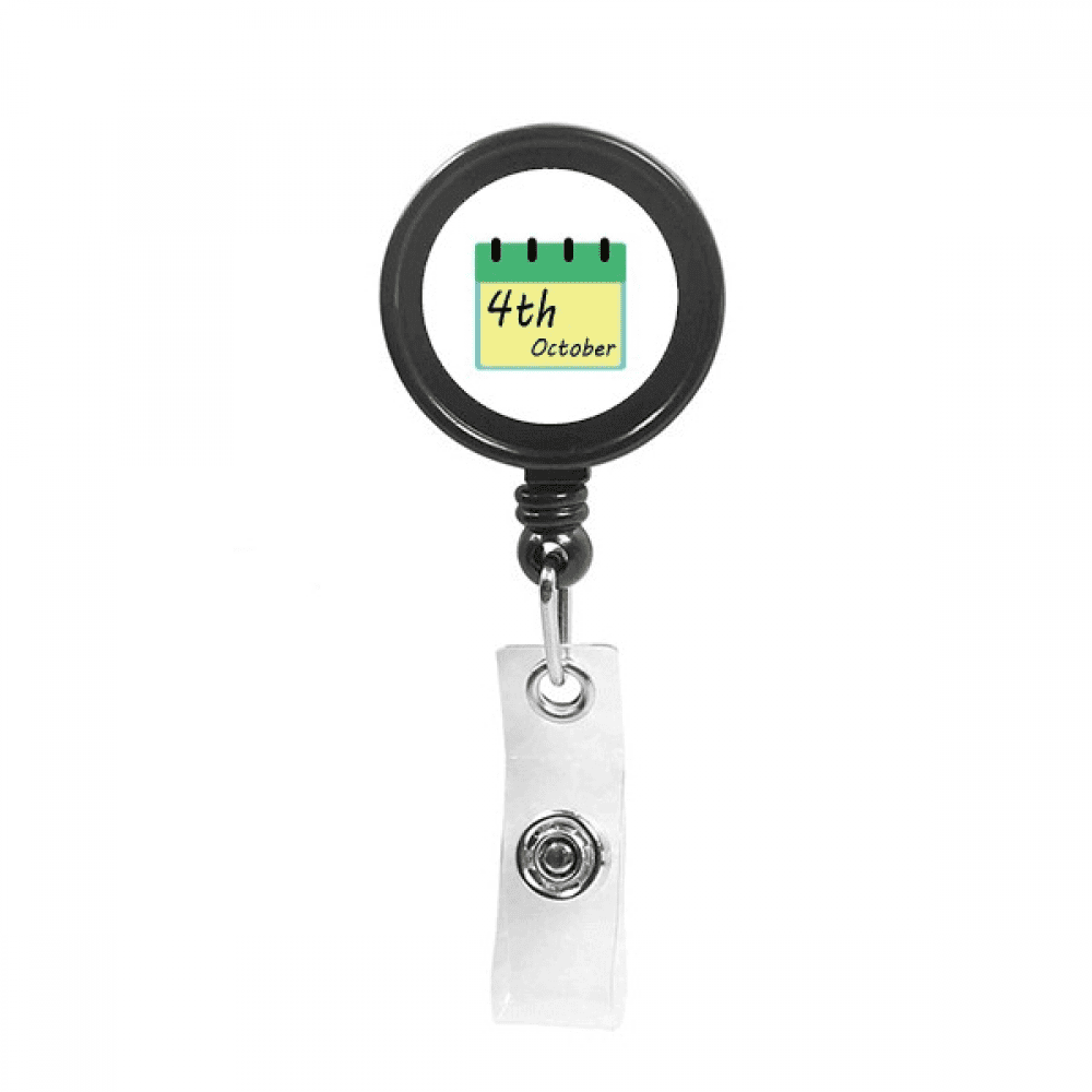 World Animal Day Compassion Cherish  Retractable Keychain Badge Holder ID Badge