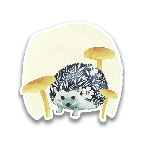 World Art Group Fairytale Hedgehog Sticker -Grace Popp Designs, Vinyl Sticker